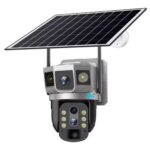 V380 10X zoom solar 4g dual CCTV camera