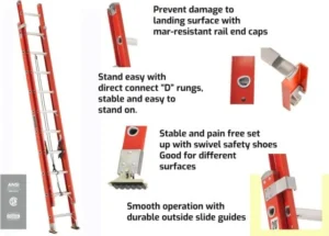 fiber multipurpose extension ladder