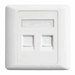 Double CAT 6 Network Faceplate