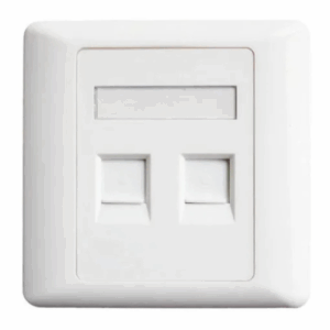 Double CAT 6 Network Faceplate