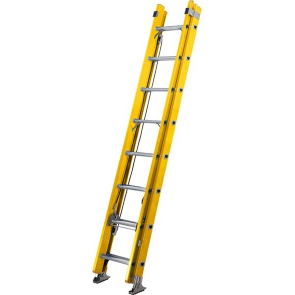 Fiberglass multi purpose extension ladder
